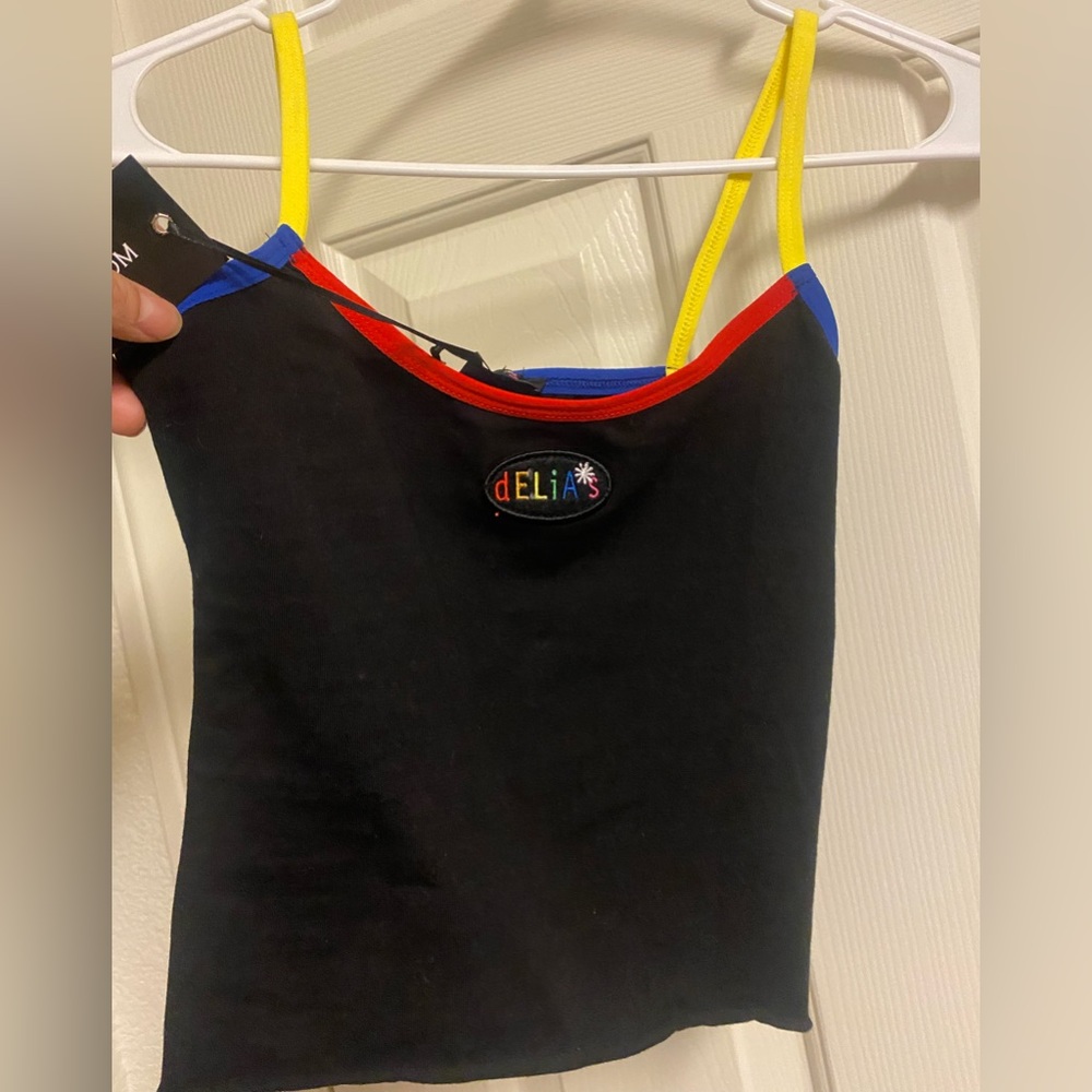 Cute Delias (dollskill) cami crop top black